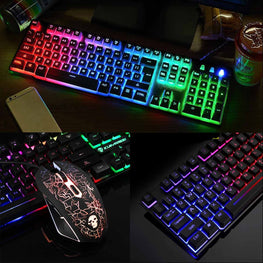 Kuiying T6 illuminated keyboard and mouse set
