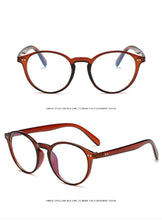 Double nail round frame anti-blue glasses frame