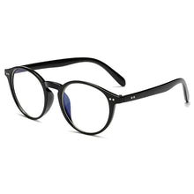 Double nail round frame anti-blue glasses frame