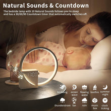 Alarm Clock White Noise 5V2A USB Charging Touch Small Night Lamp