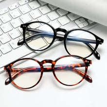 Double nail round frame anti-blue glasses frame