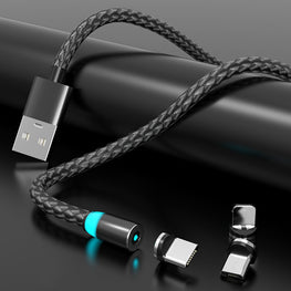 Compatible with Apple , Magnetic Data Cable Breathing Light Magnetic Mobile Phone Charging Cable