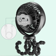Octopus Stroller Deformation Portable Handheld USB Fan